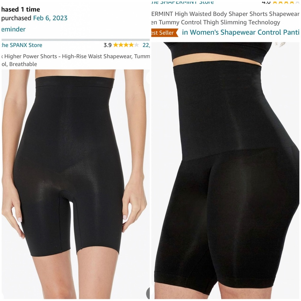 Spanx and Shapermint Shape wear
